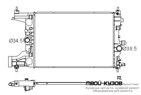 РАДИАТОР ОХЛАЖДЕНИЯ MT 1.6 1.8 для Chevrolet CRUZE (2009-)