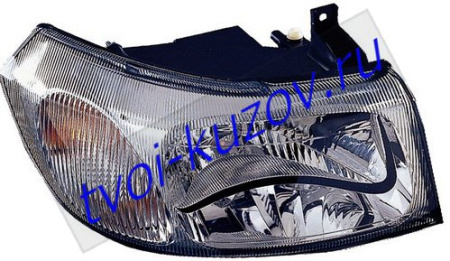 TRANSIT ФАРА правая ПОД КОРРЕКТОР внутри хромирован