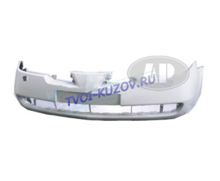 БАМПЕР ПЕРЕДНИЙ грунт. с отв п/т и омыв.фар  - для NISSAN PRIMERA