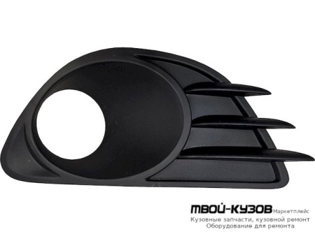 РЕШЕТКА БАМПЕРА ПЕРЕДНИЙ ПРАВАЯ СТОРОНА С ОТВЕРСТИЯМИ ПОД ПРОТИВОТУМАННЫЕ ФАРЫ (DEPO) для Opel CORSA (2006-)