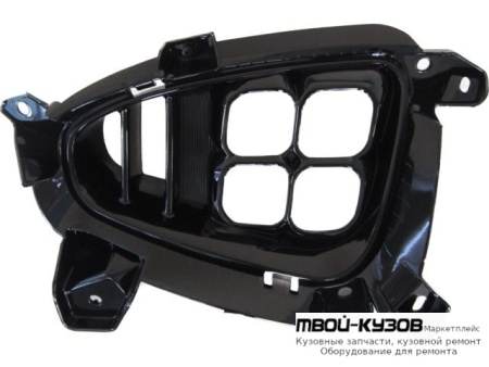 РЕШЕТКА БАМПЕРА ПЕРЕДНИЙ ПРАВАЯ СТОРОНА С ОТВЕРСТИЯМИ ПОД ПРОТИВОТУМАННЫЕ ФАРЫ ДИОД (КИТАЙ) для KIA SORENTO (2013-)