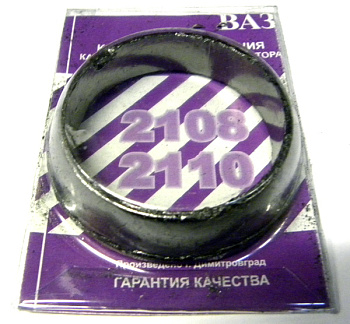 Кольцо хомута глушителя ВАЗ-2110 графит. в блистере