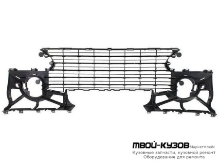 РЕШЕТКА БАМПЕРА ПЕРЕДНИЙ С ОТВЕРСТИЯМИ ПОД ПРОТИВОТУМАННЫЕ ФАРЫ (КИТАЙ) для Peugeot 307 (2005-)