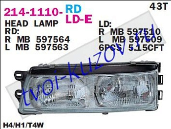 galant фара левая 214-1110L-LD-E