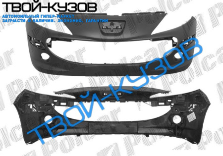 207 06 - БАМПЕР ПЕРЕДНИЙ ГРУНТ, ОТВЕРСТИЯ ДЛЯ ГАЛОГЕНОК