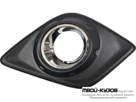 РЕШЕТКА БАМПЕРА ПЕРЕДНИЙ ПРАВАЯ СТОРОНА С ХРОМ МОЛДИНГ (АРГЕНТИНА) для Toyota HILUX (2015-)