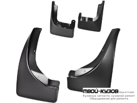 БРЫЗГОВИК ПЕРЕДНИЙ КРЫЛА ЛЕВАЯ + ПРАВАЯ (КОМПЛЕКТ) + ЗАДНИЙ (4 ШТ) (КИТАЙ) для Skoda FABIA / ROOMSTER (2007-2009)