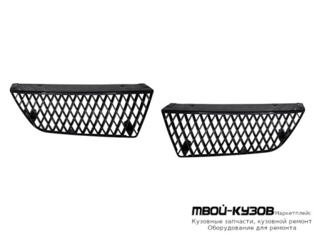 РЕШЕТКА РАДИАТОРА ЛЕВАЯ + ПРАВАЯ (КОМПЛЕКТ) (КИТАЙ) для Mitsubishi LANCER (2004 - 02.2007)