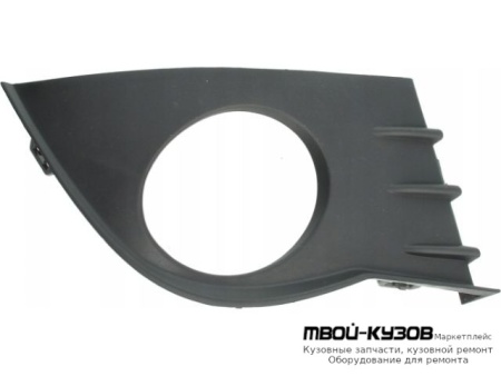 РЕШЕТКА БАМПЕРА ПЕРЕДНИЙ ПРАВАЯ СТОРОНА П/ПРОТИВОТУМ ЧЁРНЫЙ (ТАЙВАНЬ) для Renault CLIO (2006-)