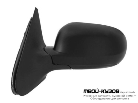 ЗЕРКАЛО ЛЕВАЯ СТОРОНА МЕХАН С ТРОСИК (ASPHERICAL) ГРУНТ (ТАЙВАНЬ) для Volkswagen POLO (09.1999 - 07.2001)