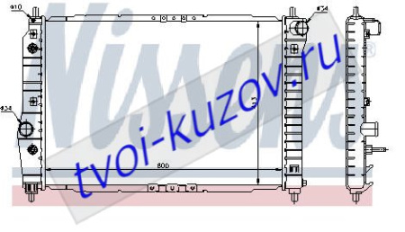 LACETTI (+ DW NUBIRA) РАДИАТОР ОХЛАЖДЕН (NISSENS) (NRF) (см.каталог)