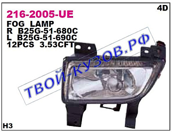 323 {323f/premacy 99-01} фара противотуманная правая 216-2005R-UE