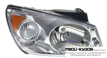 ФАРА ПРАВАЯ СТОРОНА С КОРРЕКТОР (DEPO) для KIA CERATO (2004-)
