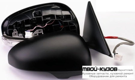 ЗЕРКАЛО ПРАВАЯ СТОРОНА ЭЛЕКТР С ПОДОГРЕВОМ С УКАЗАТЕЛЬ ПОВОРОТА , АВТОСКЛАДЫВ (CONVEX) ГРУНТ (ТАЙВАНЬ) для Toyota CAMRY V40 (01.2006-)